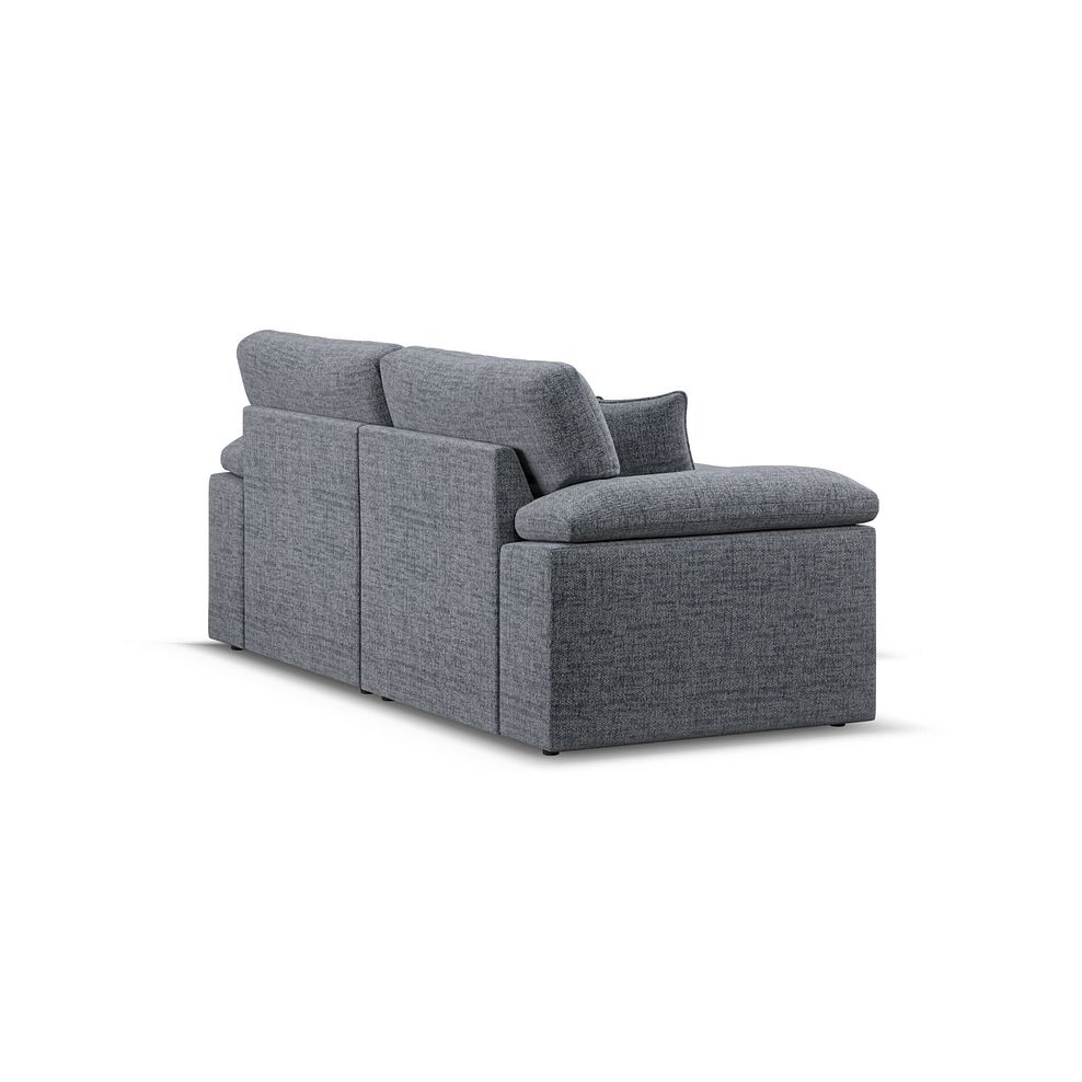 Morgan Modular 2 Seater Right Hand Compact Chaise Sofa in Santos Grey with Green and Grey Scatters - Group 13 3