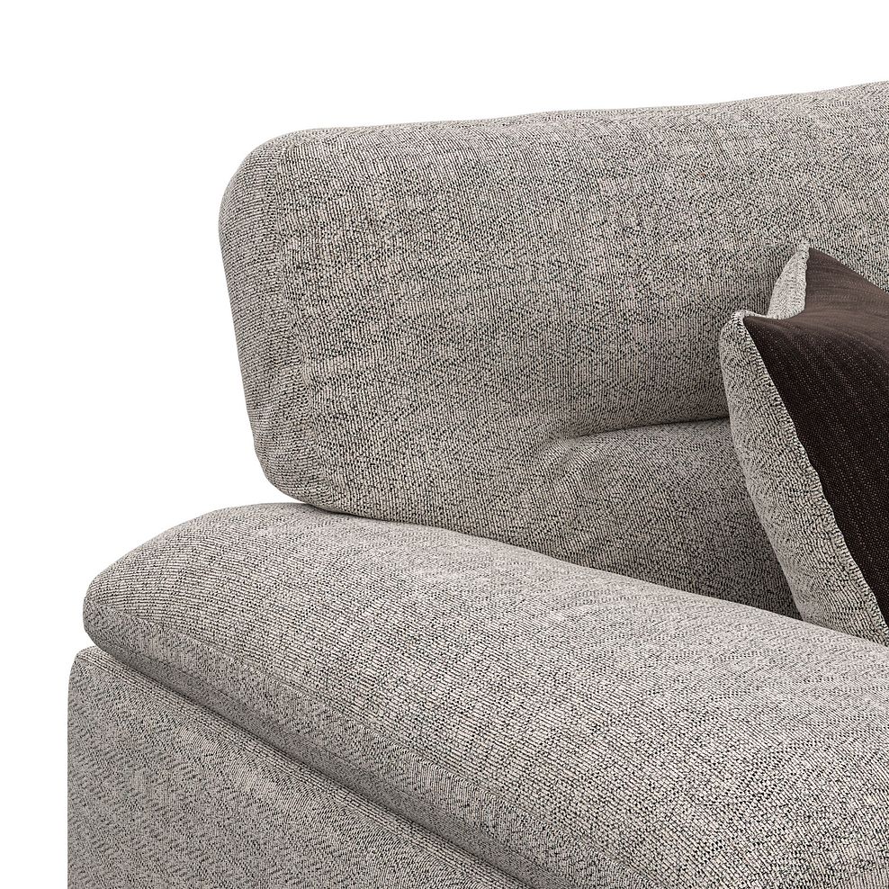 Morgan Modular 2 Seater Right Hand Compact Chaise Sofa in Santos Mink with Orange and Beige Scatters - Group 13 7