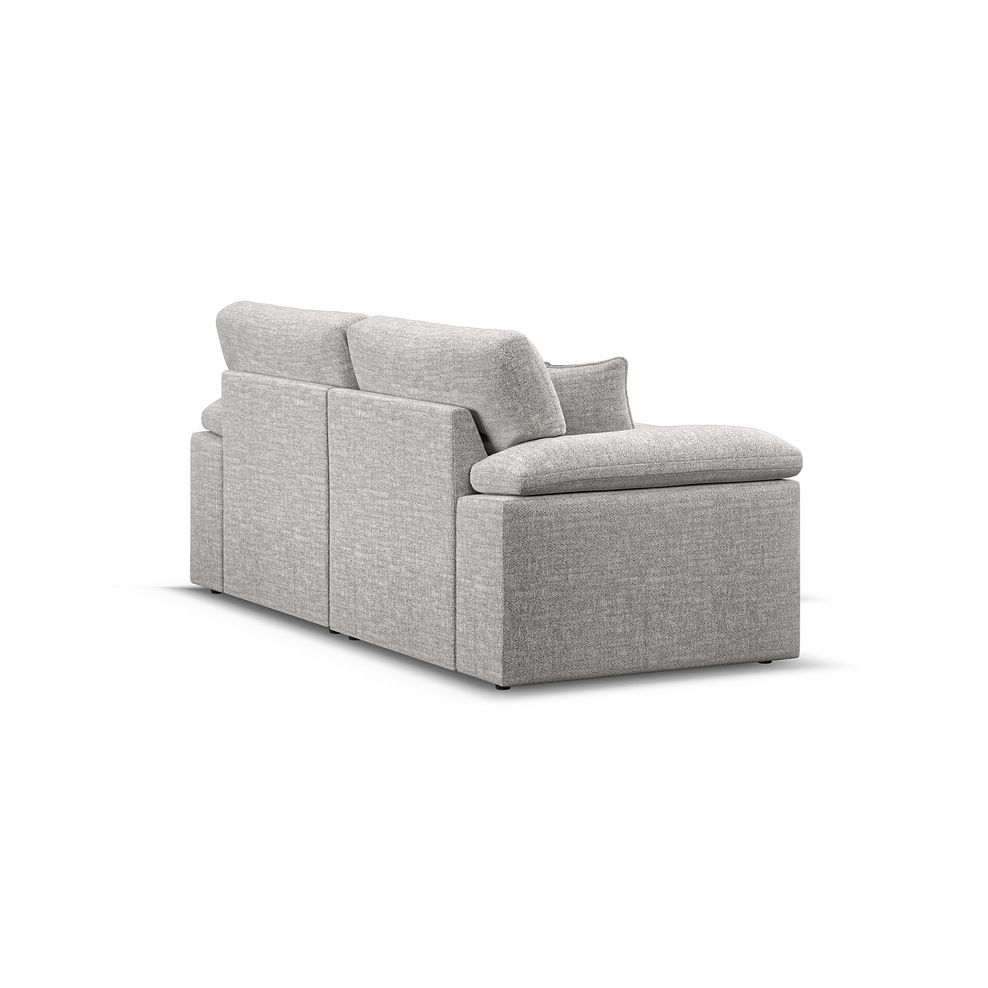 Morgan Modular 2 Seater Right Hand Compact Chaise Sofa in Santos Silver with Green and Grey Scatters - Group 13 5