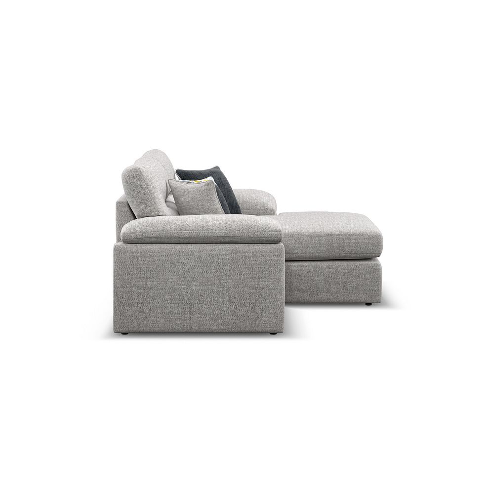 Morgan Modular 2 Seater Right Hand Compact Chaise Sofa in Santos Silver with Green and Grey Scatters - Group 13 6