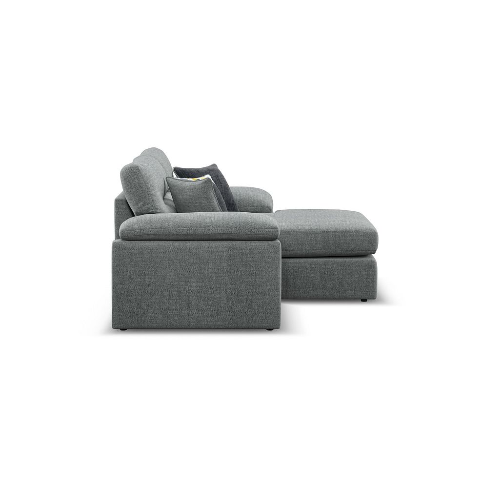 Morgan Modular 2 Seater Right Hand Compact Chaise Sofa in Santos Steel with Green and Grey Scatters - Group 13 4