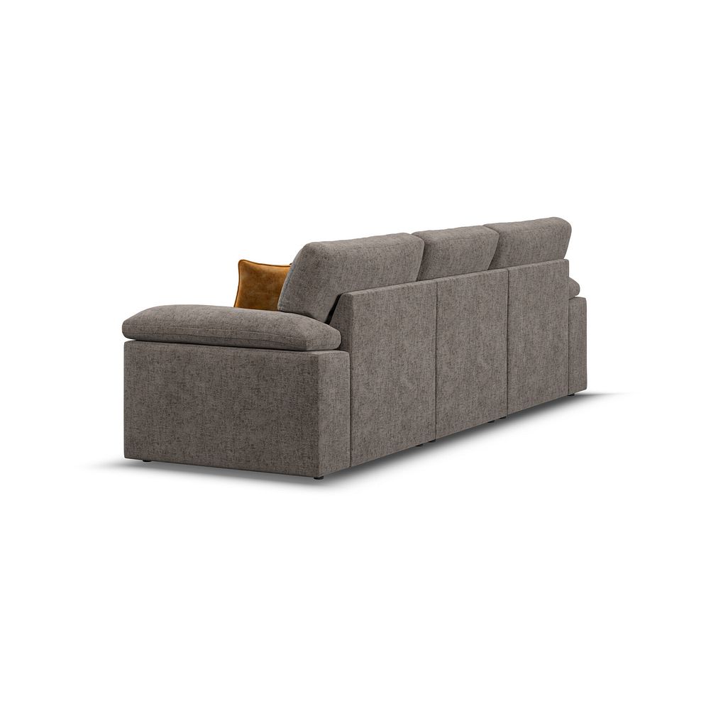 Morgan Modular 3 Seater Left Hand Chaise Sofa in Cupid Brown fabric - Group 14 3
