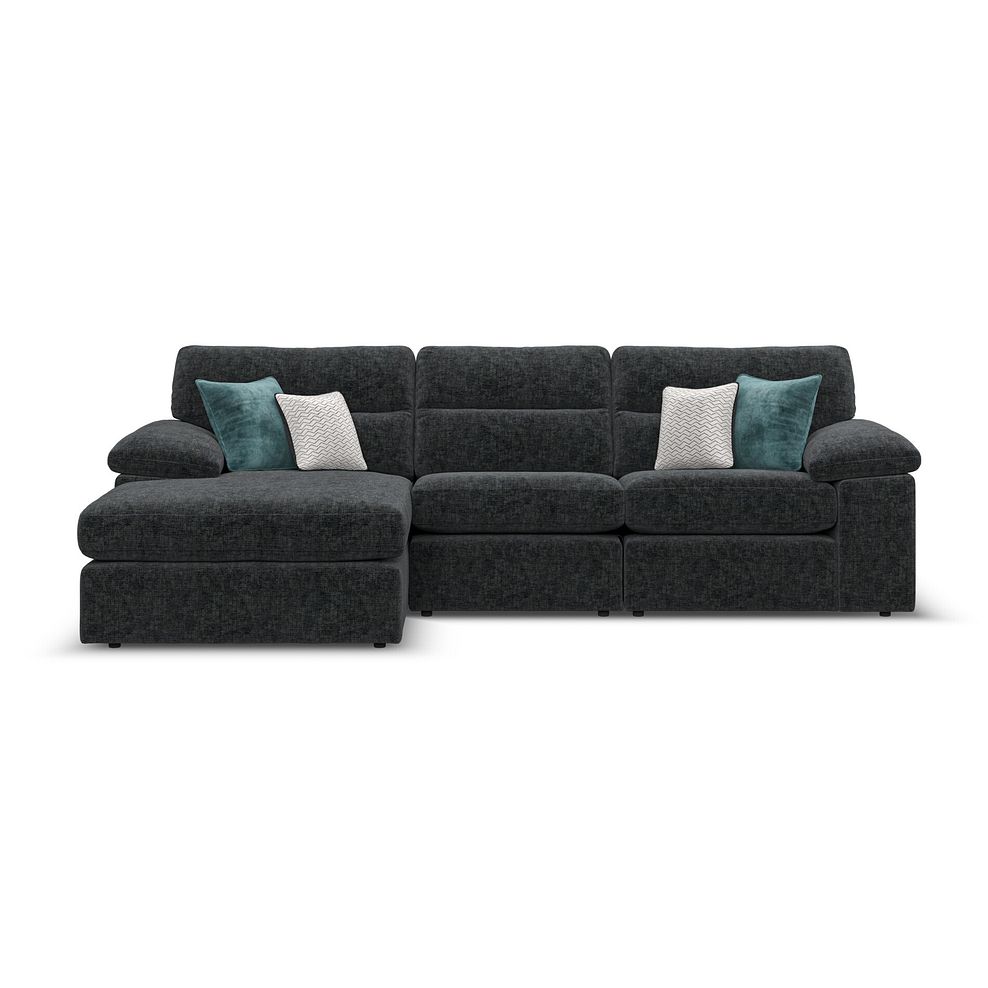 Morgan Modular 3 Seater Left Hand Chaise Sofa in Cupid Charcoal fabric - Group 14 2