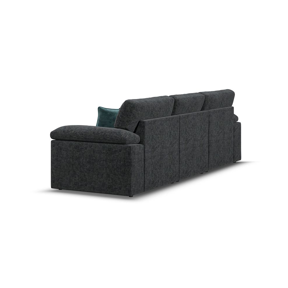 Morgan Modular 3 Seater Left Hand Chaise Sofa in Cupid Charcoal fabric - Group 14 3