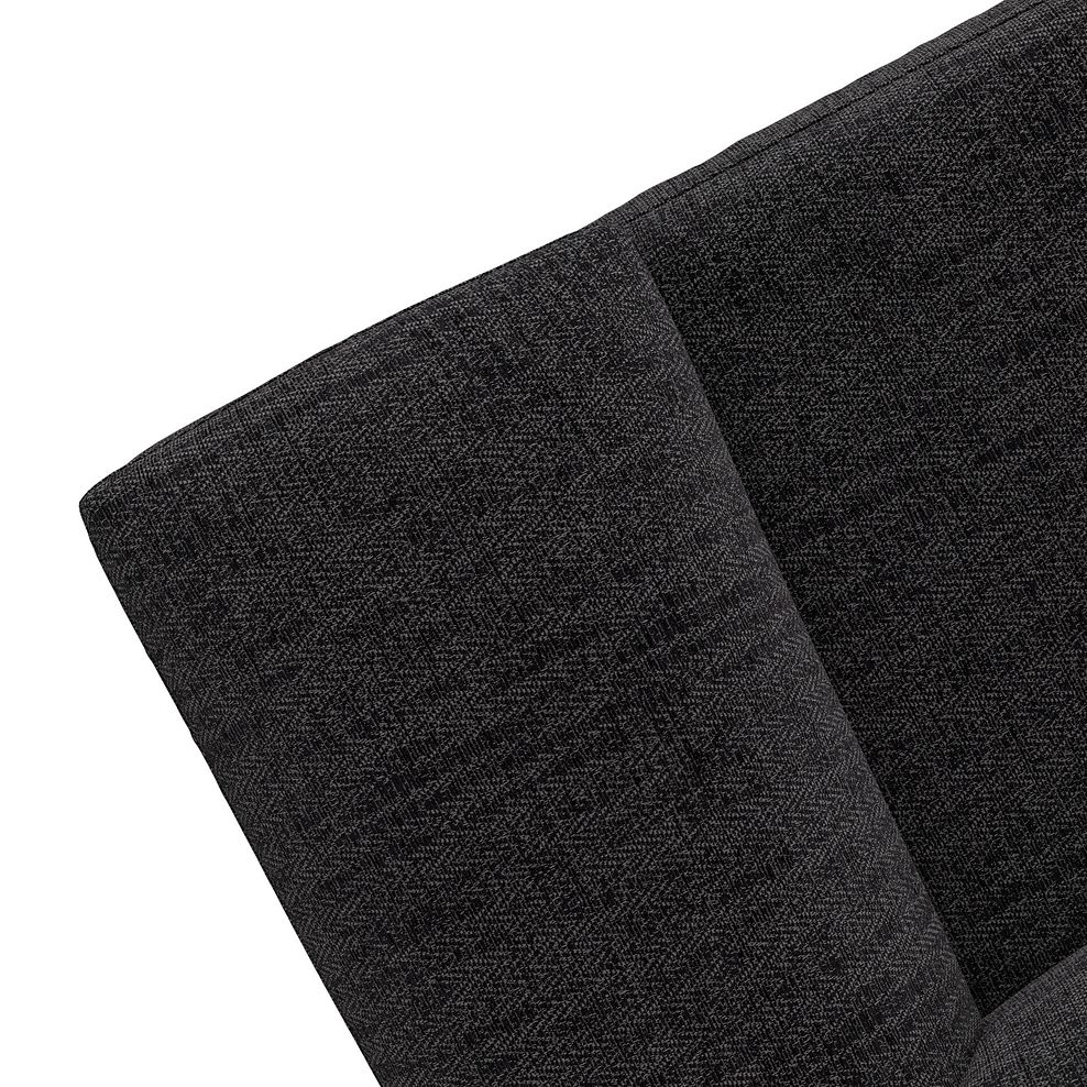 Morgan Modular 3 Seater Left Hand Chaise Sofa in Santos Black with Green and Grey Scatters - Group 14 8