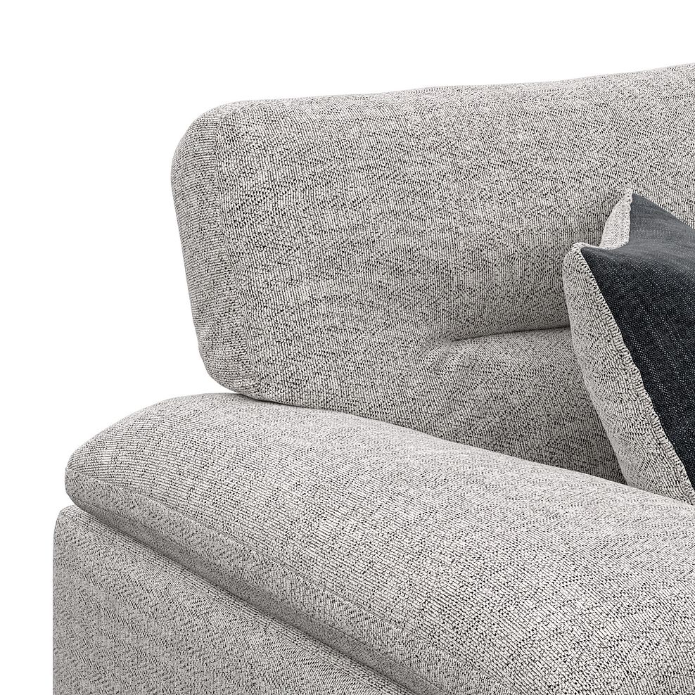 Morgan Modular 3 Seater Left Hand Chaise Sofa in Santos Silver with Green and Grey Scatters - Group 14 6