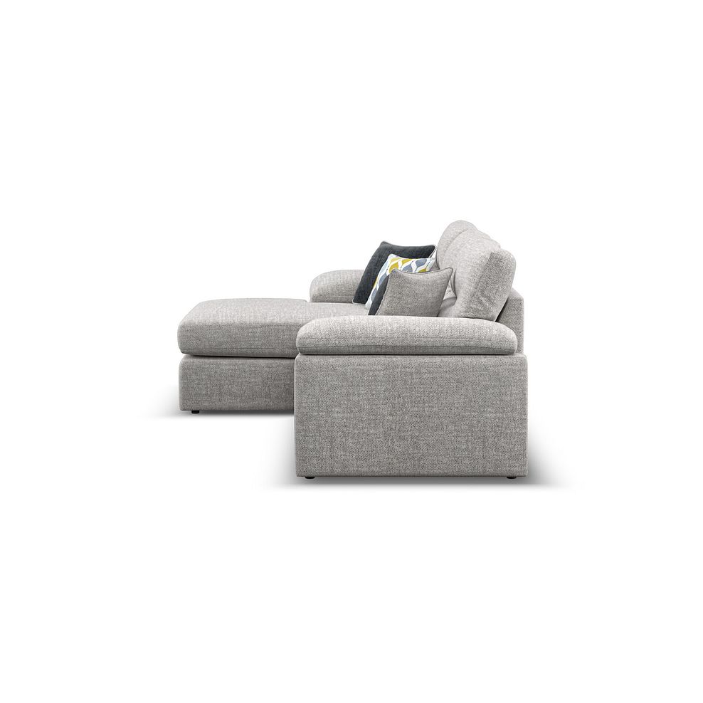 Morgan Modular 3 Seater Left Hand Chaise Sofa in Santos Silver with Green and Grey Scatters - Group 14 6