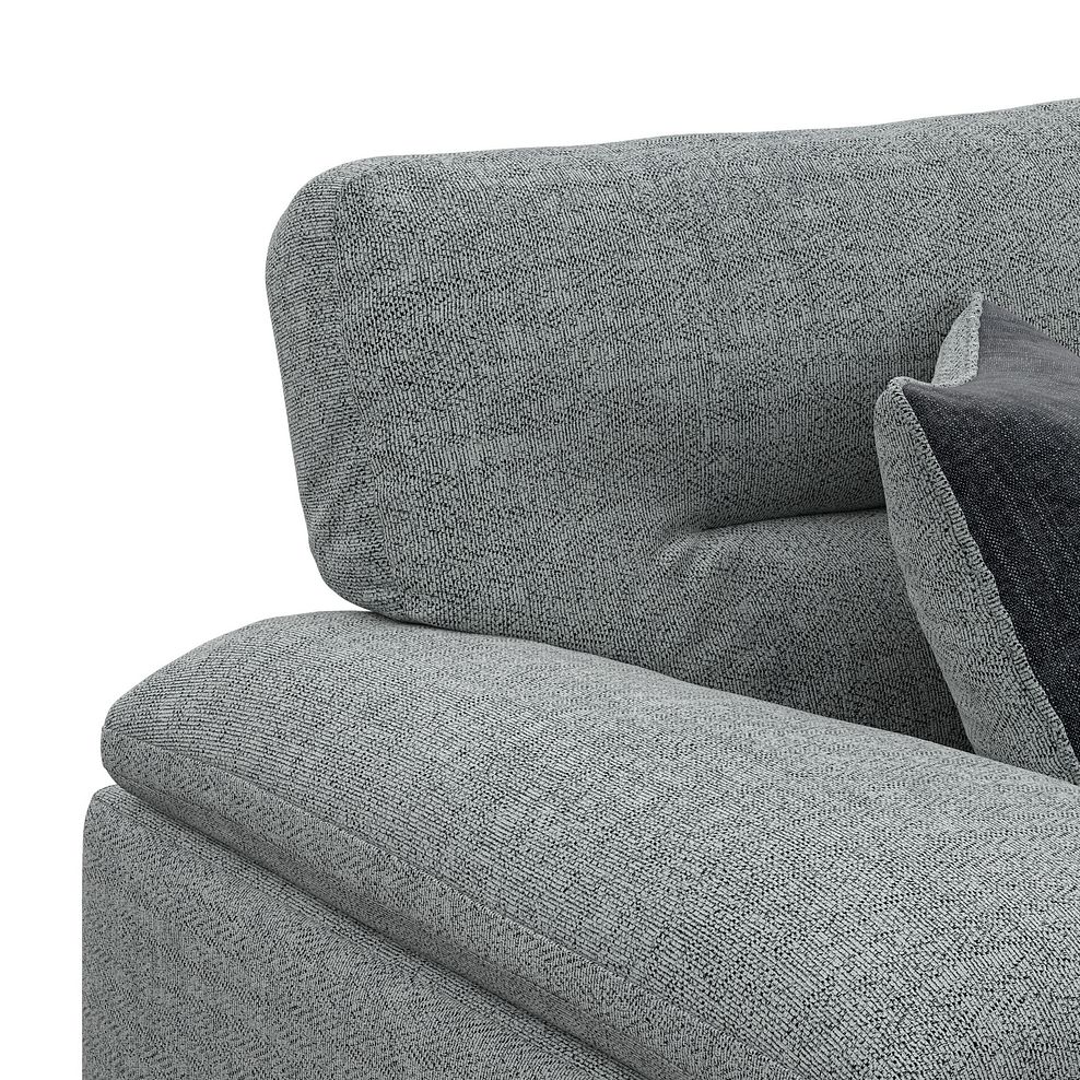 Morgan Modular 3 Seater Left Hand Chaise Sofa in Santos Steel with Green and Grey Scatters - Group 14 6