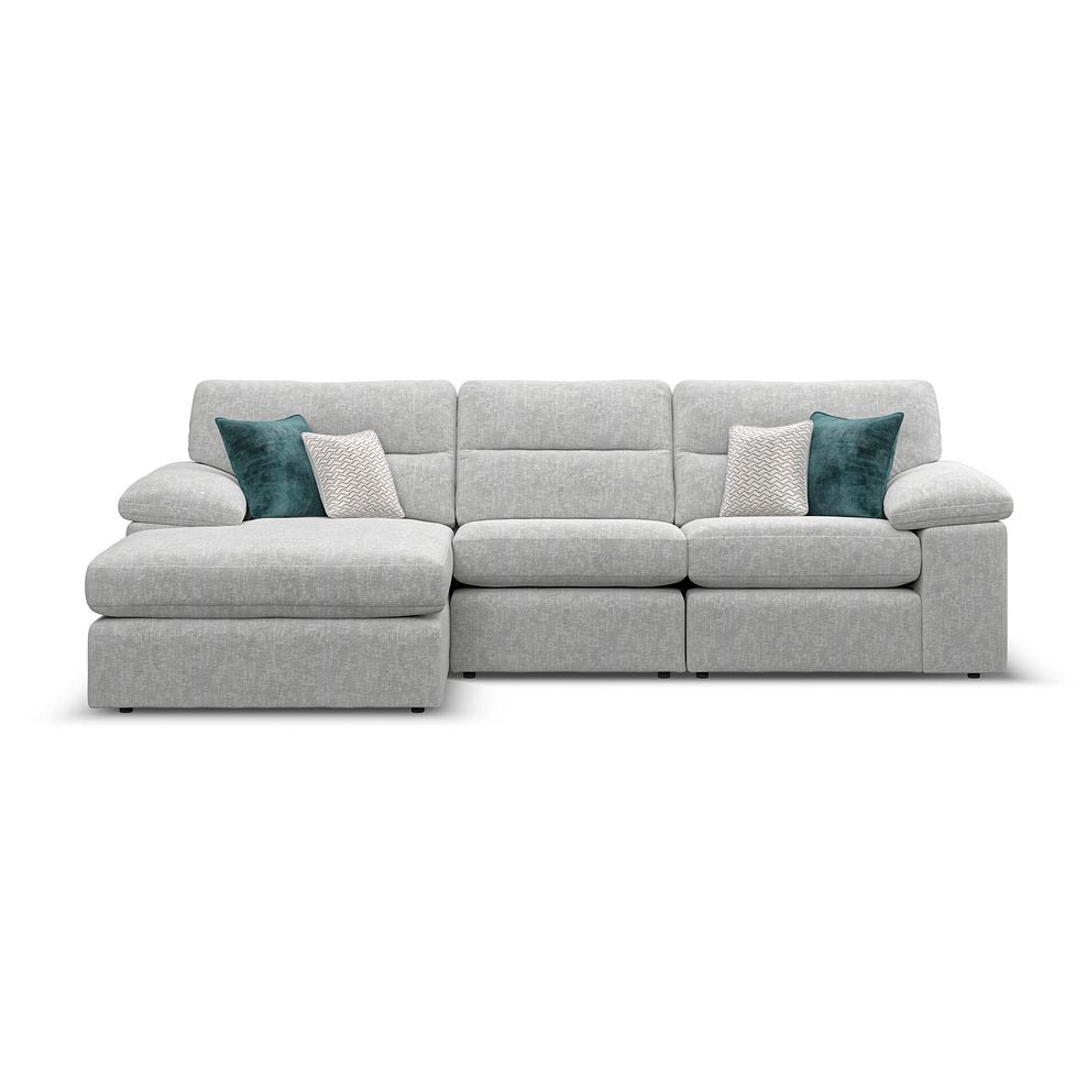 Morgan Modular 3 Seater Left Hand Chaise Sofa in Cupid Silver fabric - Group 14 2
