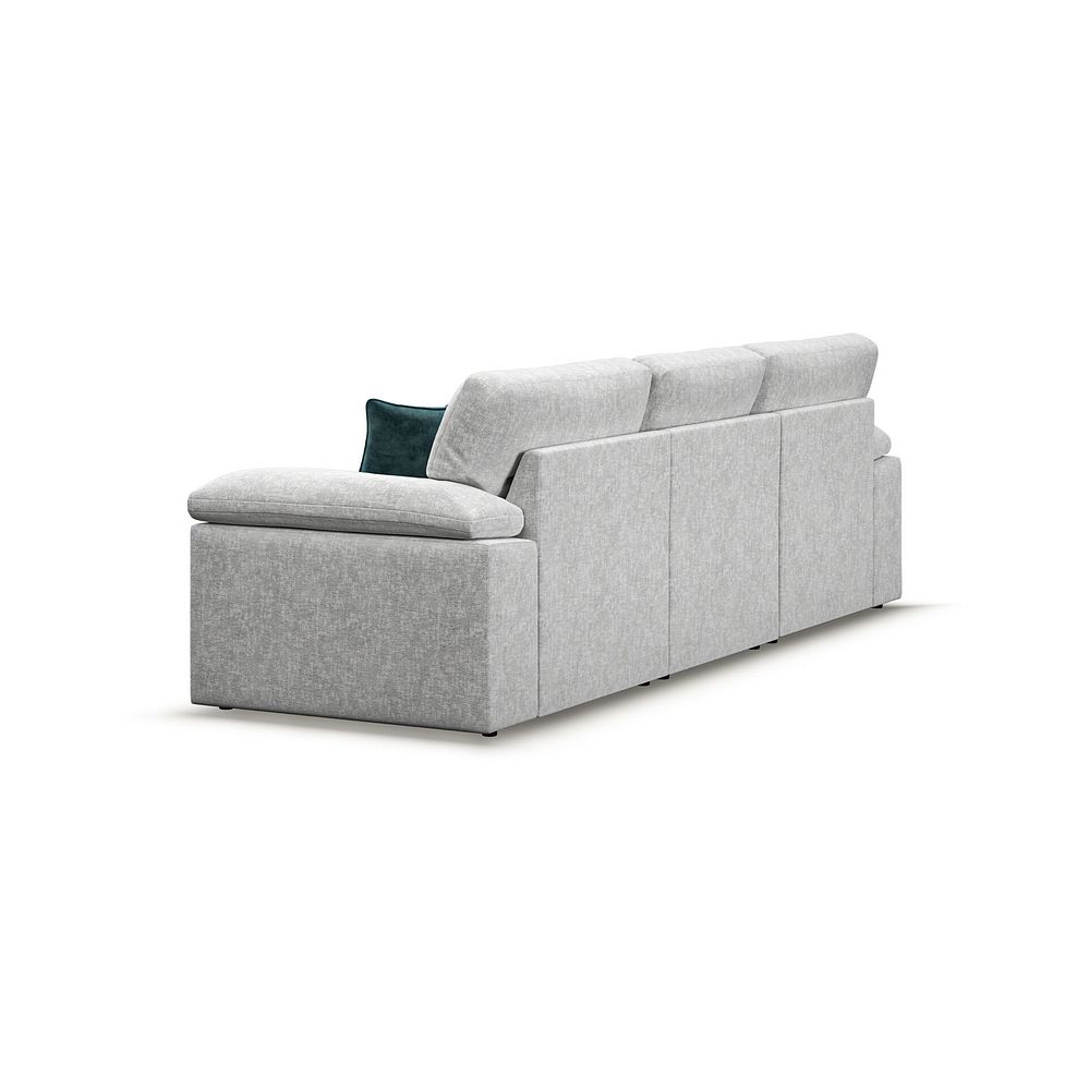 Morgan Modular 3 Seater Left Hand Chaise Sofa in Cupid Silver fabric - Group 14 3