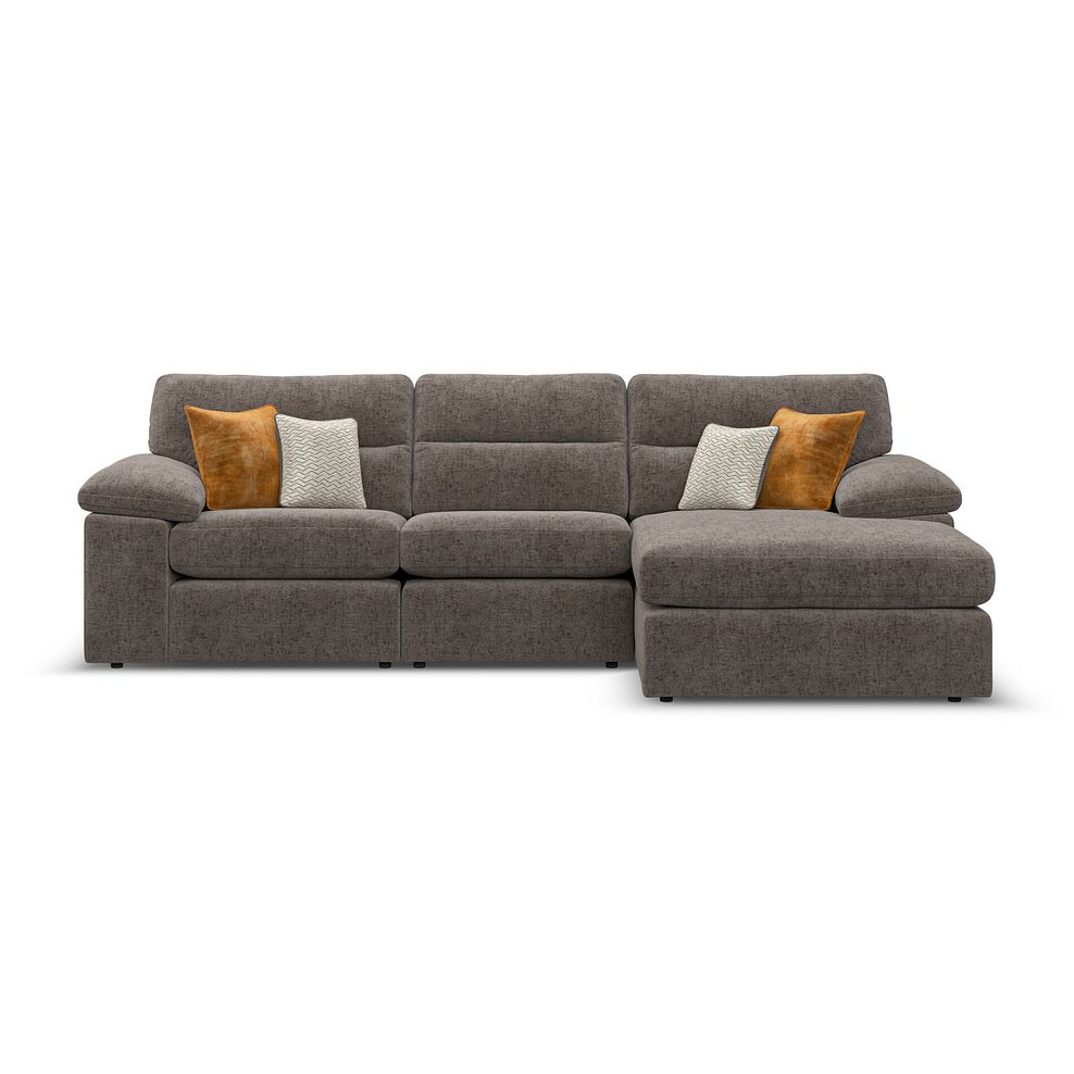 Morgan Modular 3 Seater Right Hand Chaise Sofa in Cupid Brown fabric - Group 15 2