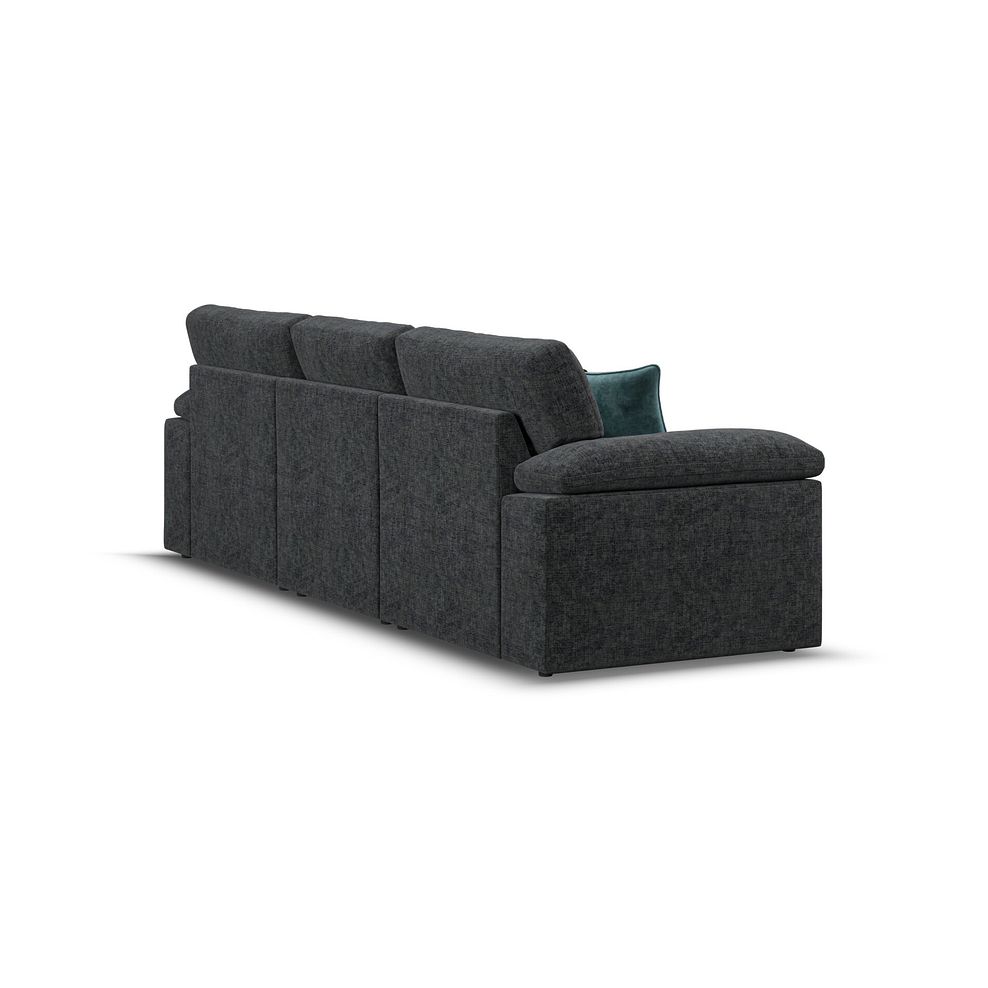Morgan Modular 3 Seater Right Hand Chaise Sofa in Cupid Charcoal fabric - Group 15 3