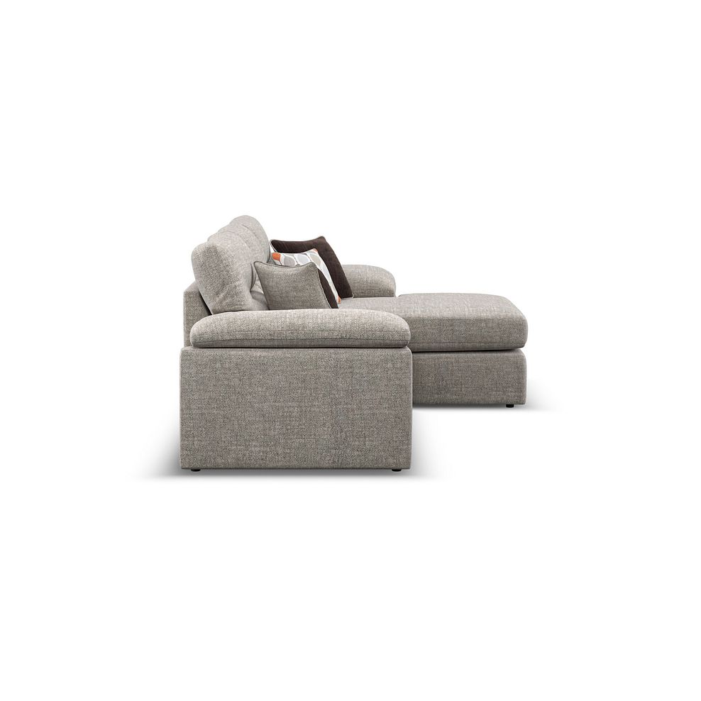 Morgan Modular 3 Seater Right Hand Chaise Sofa in Santos Mink with Orange and Beige Scatters - Group 15 4