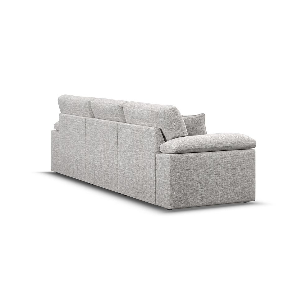 Morgan Modular 3 Seater Right Hand Chaise Sofa in Santos Silver with Green and Grey Scatters - Group 15 5