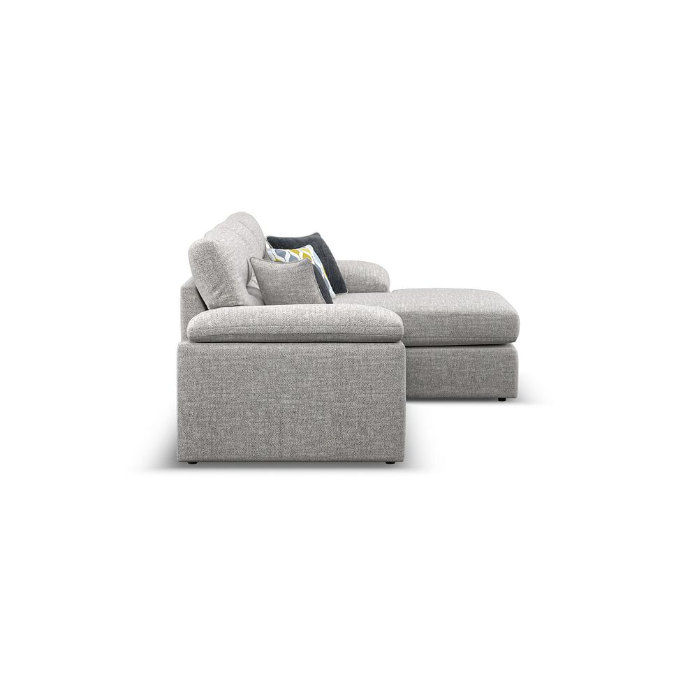 Morgan Modular 3 Seater Right Hand Chaise Sofa in Santos Silver with Green and Grey Scatters - Group 15 6