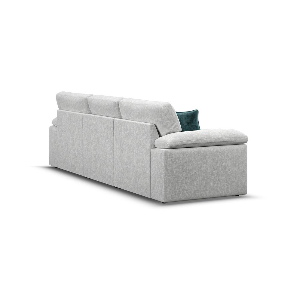 Morgan Modular 3 Seater Right Hand Chaise Sofa in Cupid Silver fabric - Group 15 3