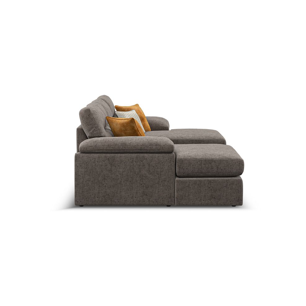 Morgan Modular 3 Seater U-Shape Chaise Sofa in Cupid Brown fabric - Group 16 4