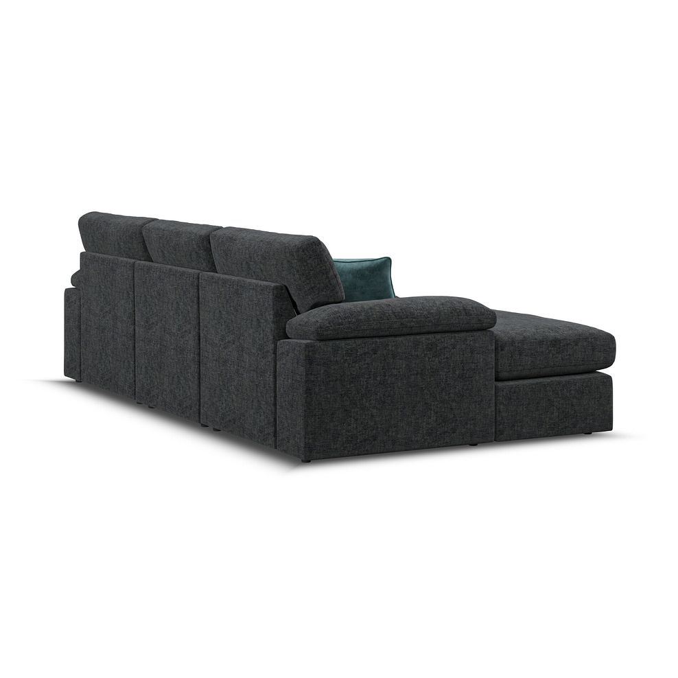 Morgan Modular 3 Seater U-Shape Chaise Sofa in Cupid Charcoal fabric - Group 16 3