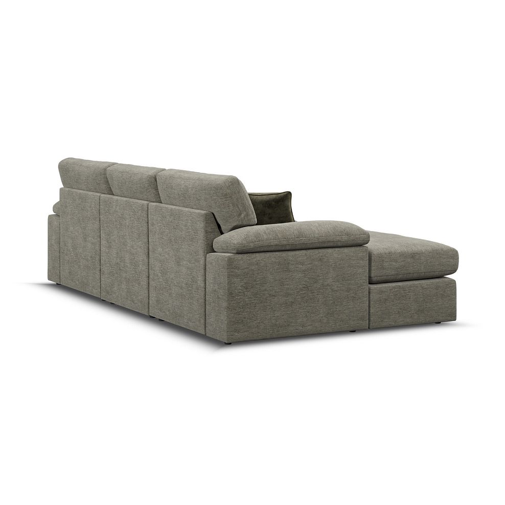Morgan Modular 3 Seater U-Shape Chaise Sofa in Olive Green Fabric - Group 16 3