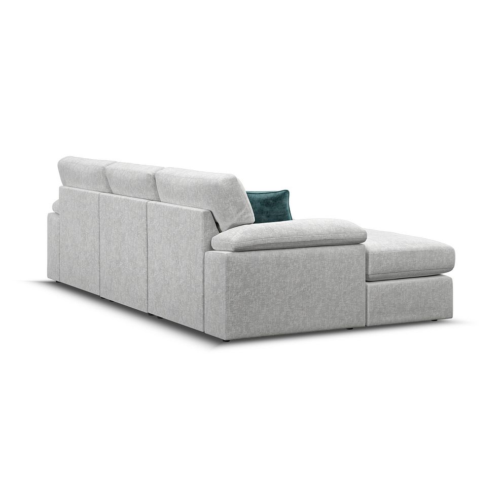 Morgan Modular 3 Seater U-Shape Chaise Sofa in Cupid Silver fabric - Group 16 3