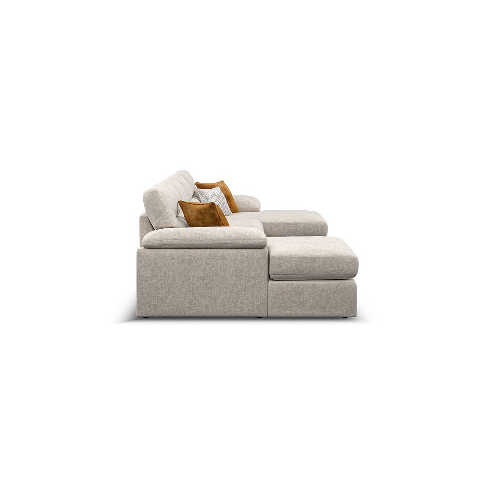 Morgan Modular 4 Seater U-Shape Chaise Sofa in Cupid Beige fabric - Group 17 4