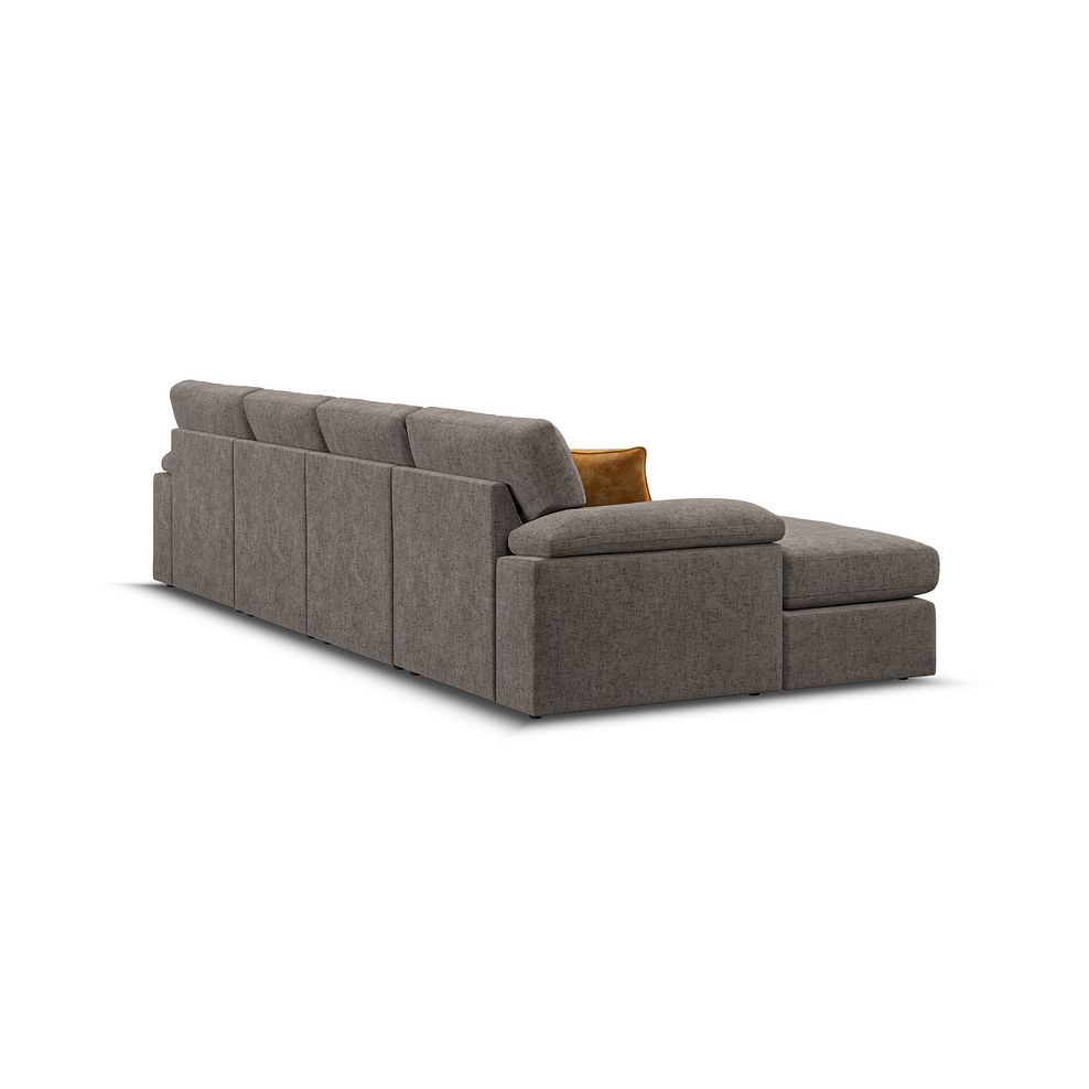 Morgan Modular 4 Seater U-Shape Chaise Sofa in Cupid Brown fabric - Group 17 3