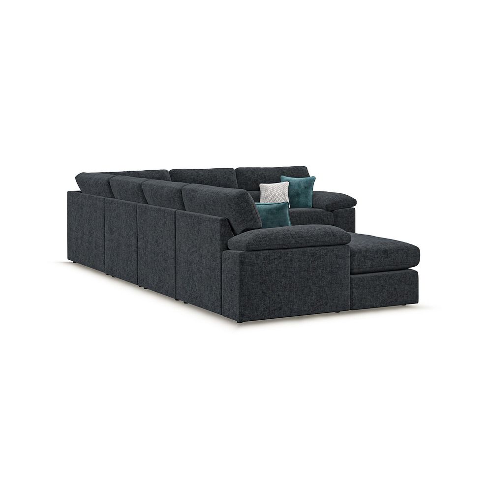 Morgan  Modular 6 Seater Left Hand Corner Sofa with Chaise in Cupid Charcoal fabric - Group 18 3