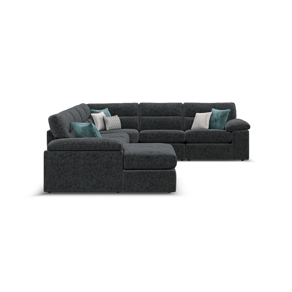 Morgan  Modular 6 Seater Left Hand Corner Sofa with Chaise in Cupid Charcoal fabric - Group 18 4