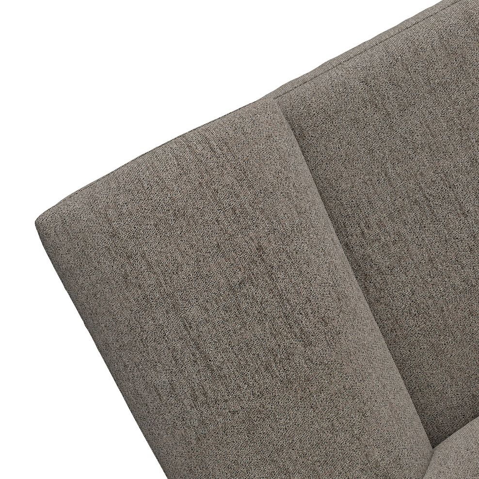 Morgan  Modular 6 Seater Left Hand Corner Sofa with Chaise in Santos Taupe with Orange and Beige Scatters - Group 18 8