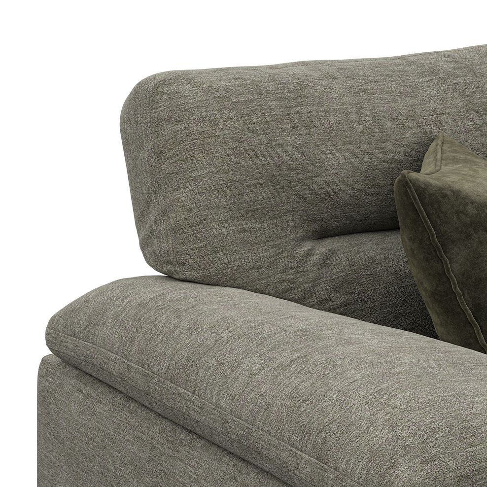 Morgan Modular 6 Seater Right Hand Corner Sofa with Chaise in Olive Green Fabric - Group 19 5