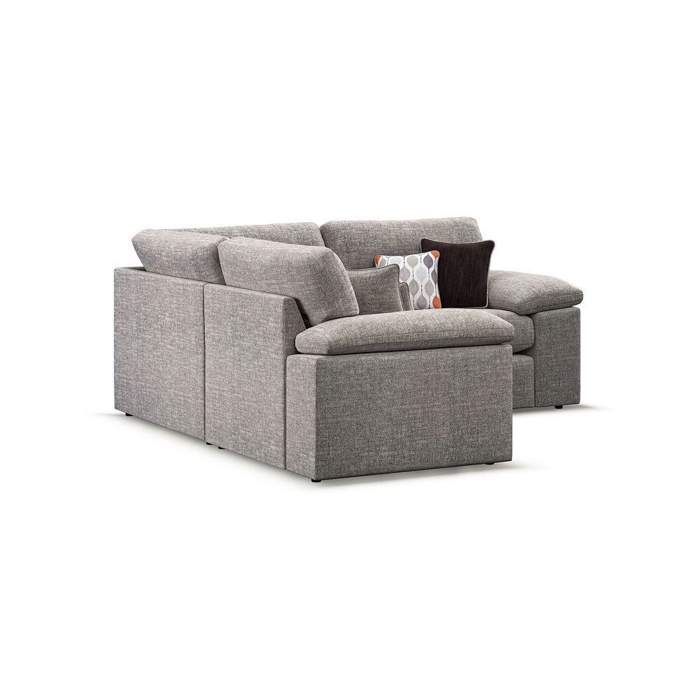 Morgan Modular Group 1 in Santos Mink with Orange and Beige Scatters  3