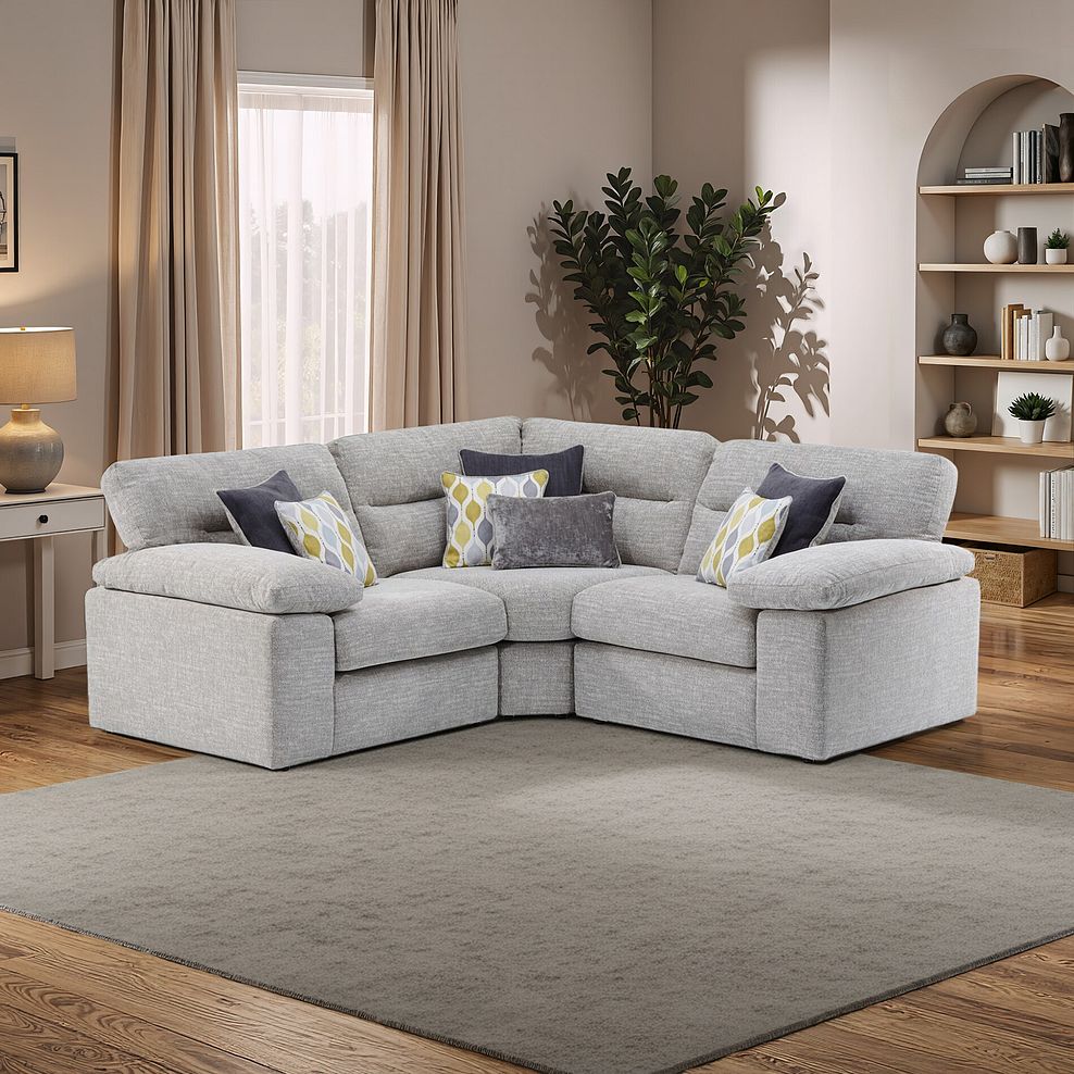 Morgan Modular Group 1 in Santos Silver with Green and Grey Scatters  12