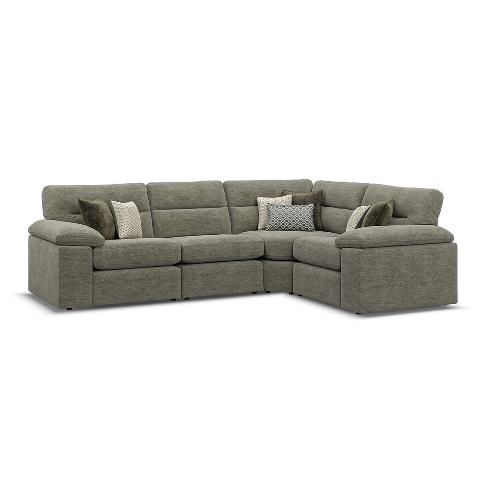 Morgan Modular Group 2 in Olive Green Fabric 2