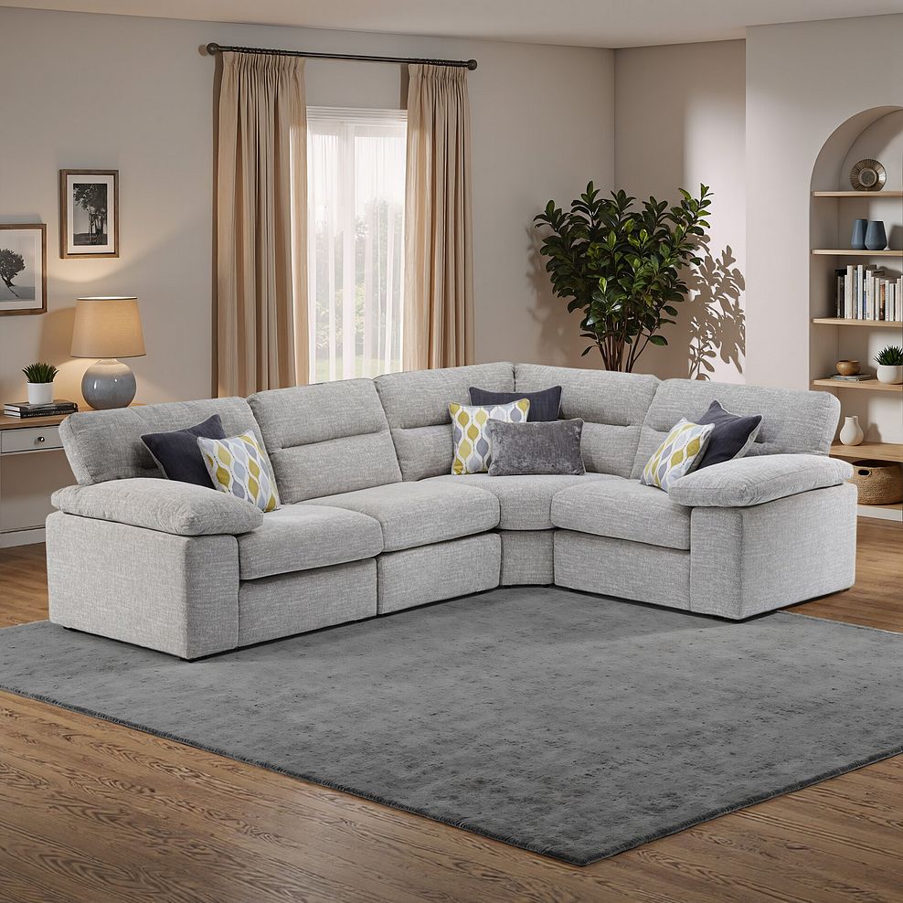 Morgan Modular Group 2 in Santos Silver with Green and Grey Scatters  12