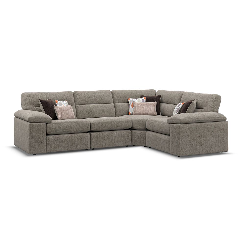 Morgan Modular Group 2 in Santos Taupe with Orange and Beige Scatters  1