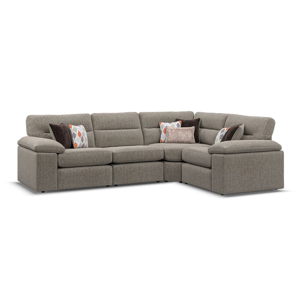 Morgan Modular Group 2 in Santos Taupe with Orange and Beige Scatters  1