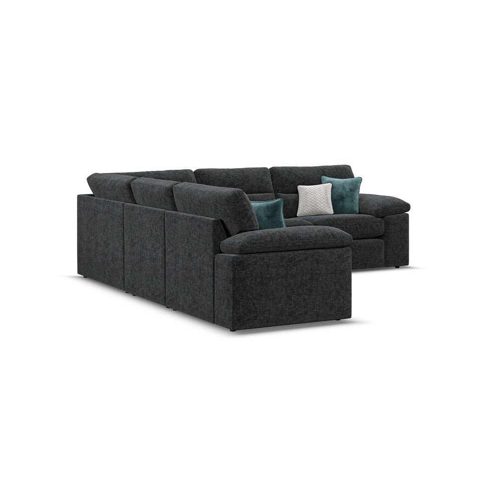Morgan Modular Group 3 in Cupid Charcoal fabric 3