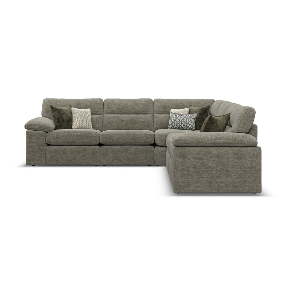 Morgan Modular Group 3 in Olive Green Fabric 1