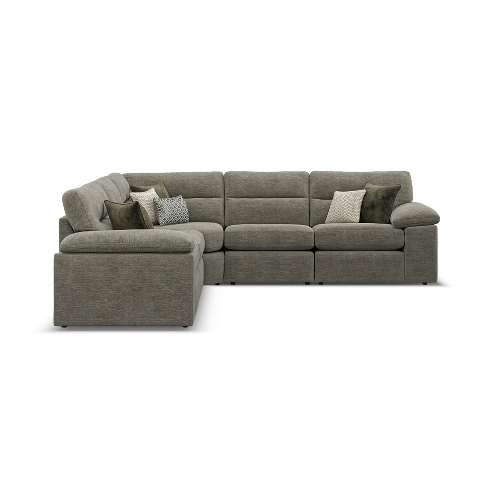 Morgan Modular Group 3 in Olive Green Fabric 4
