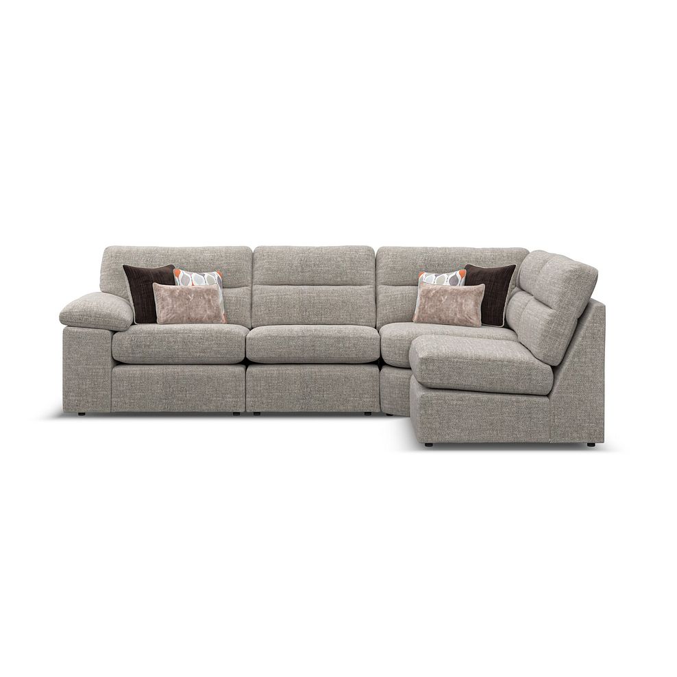 Morgan Modular Group 4 in Santos Mink with Orange and Beige Scatters  2
