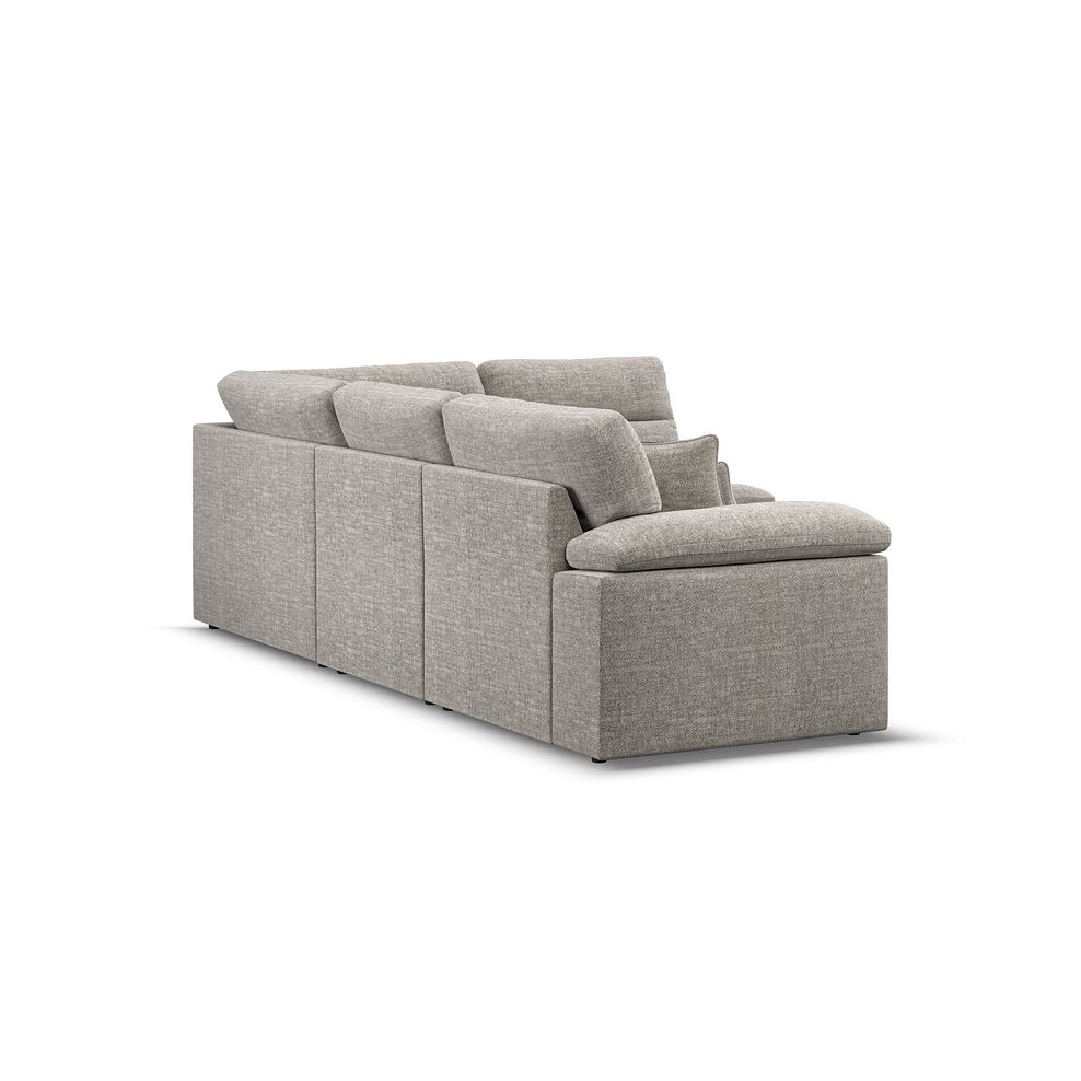 Morgan Modular Group 4 in Santos Mink with Orange and Beige Scatters  3