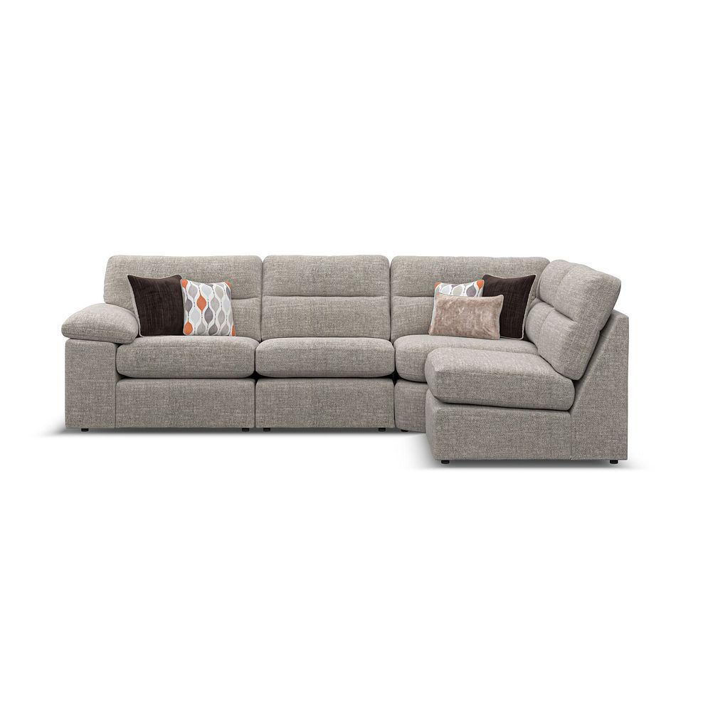 Morgan Modular Group 4 in Santos Mink with Orange and Beige Scatters  3