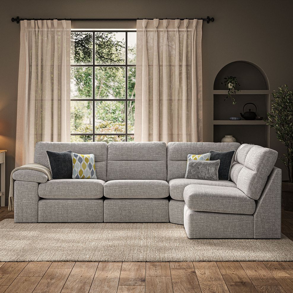 Morgan Modular Group 4 in Santos Silver with Green and Grey Scatters  2