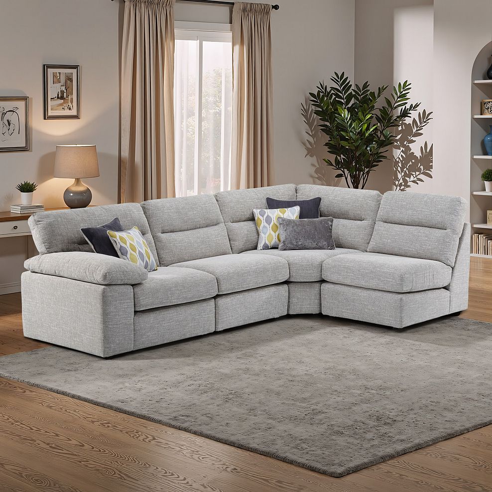 Morgan Modular Group 4 in Santos Silver with Green and Grey Scatters  11