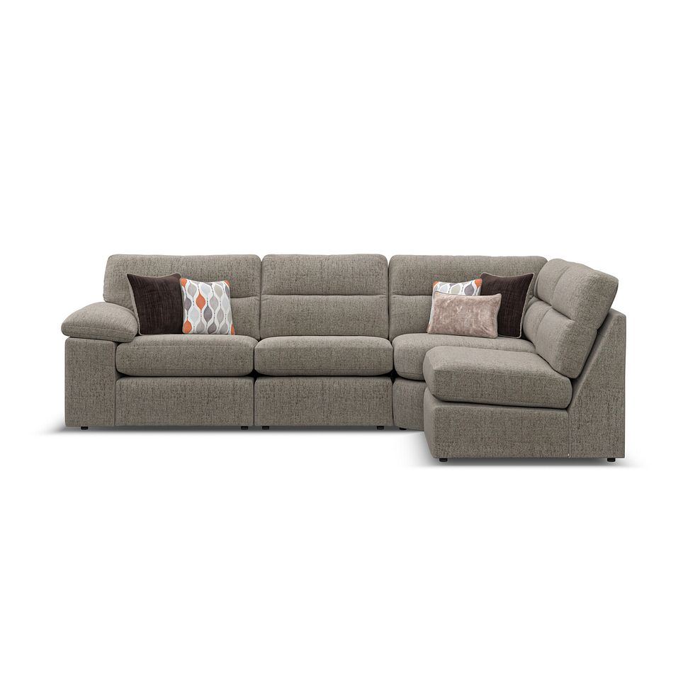 Morgan Modular Group 4 in Santos Taupe with Orange and Beige Scatters  3