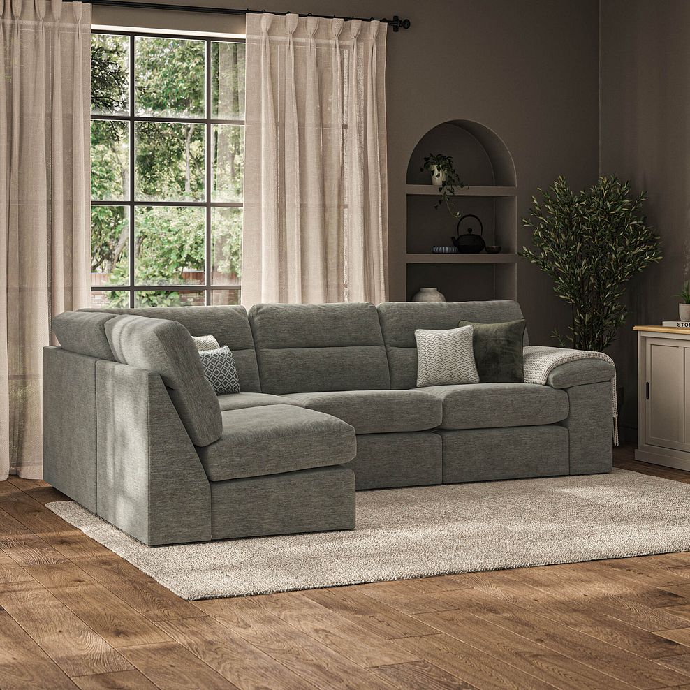 Morgan Modular Group 5 in Olive Green Fabric 1