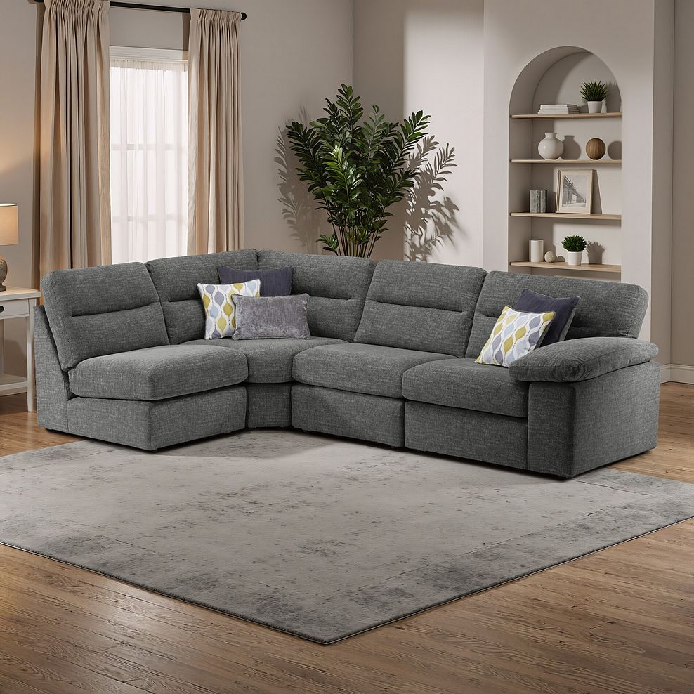 Morgan Modular Group 5 in Santos Grey with Green and Grey Scatters  1