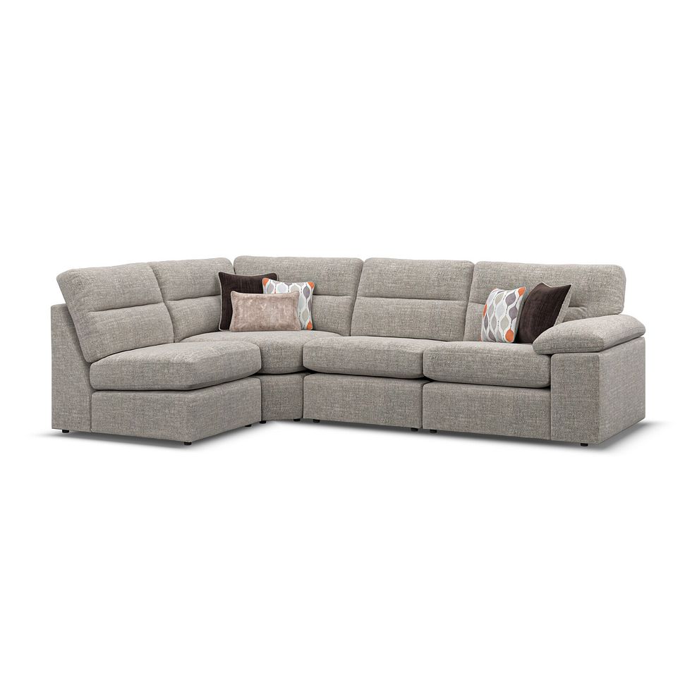 Morgan Modular Group 5 in Santos Mink with Orange and Beige Scatters  2