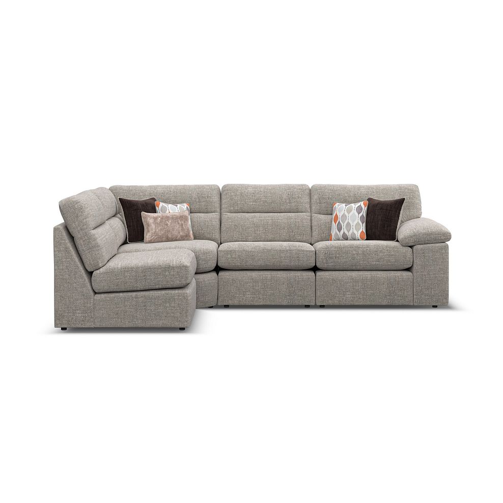 Morgan Modular Group 5 in Santos Mink with Orange and Beige Scatters  3