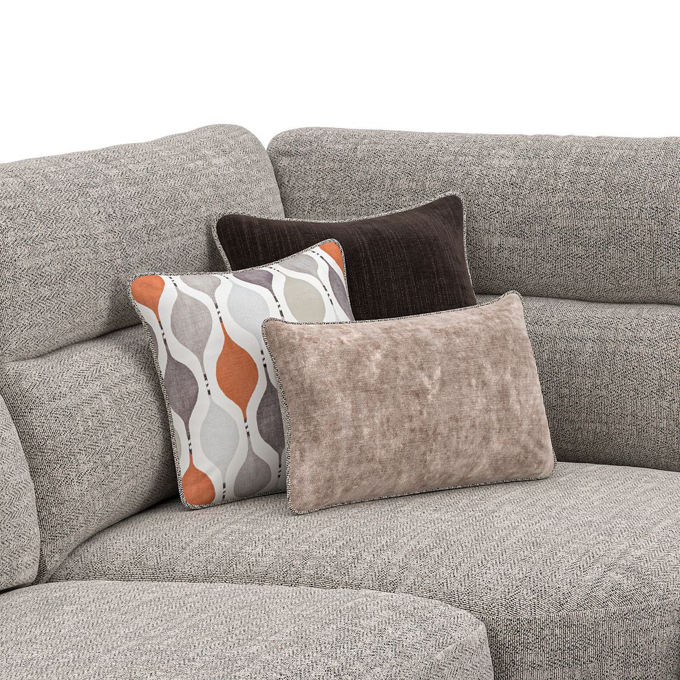 Morgan Modular Group 5 in Santos Mink with Orange and Beige Scatters  7